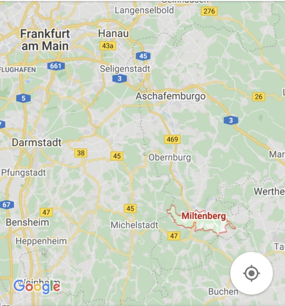 Localização de Miltenberg, Alemanha, Agarre o Mundo