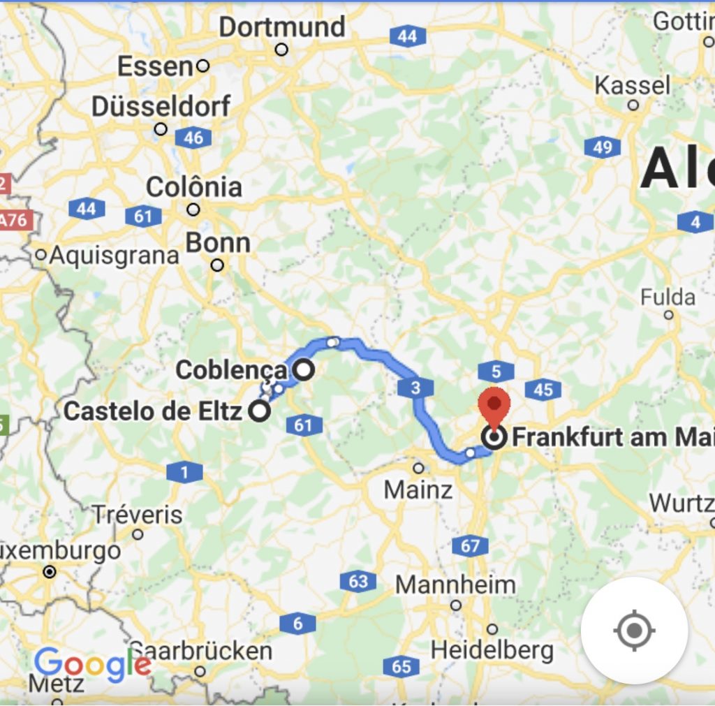 Localização do Castelo de Eltz, Alemanha, Agarre o Mundo