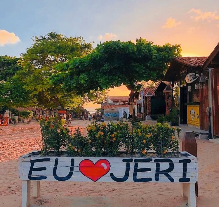 Placa eu amo Jericoacoara, Agarre o Mundo