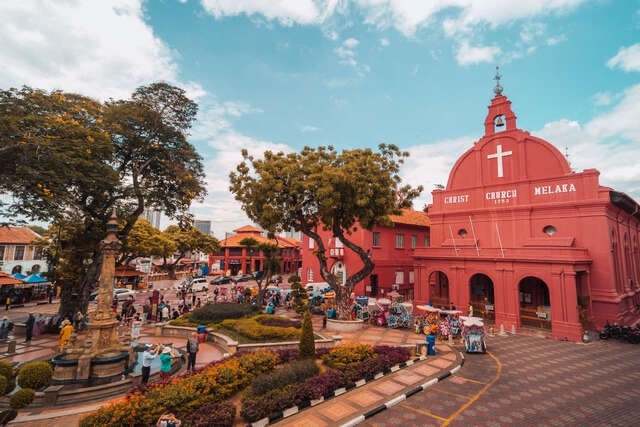 Praça principal de Malaca, Malásia, Agarre o Mundo