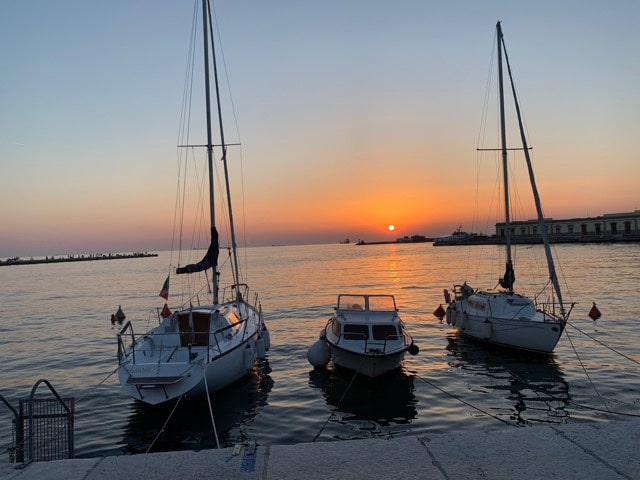 Pôr do Sol no Mar Adriático,  Trieste, Agarre o Mundo