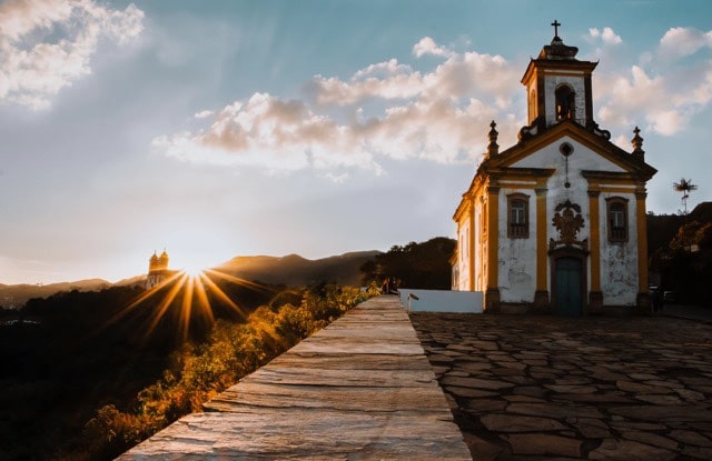 Igreja em Ouro Preto, Minas Gerais, Agarre o Mundo