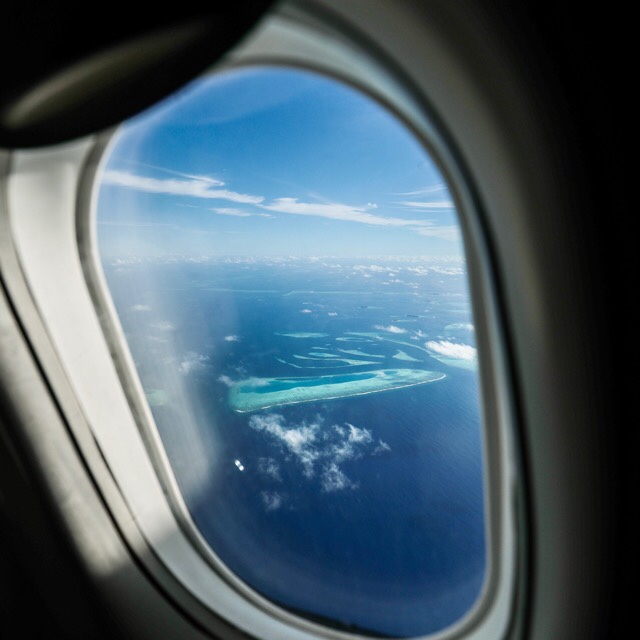 Maldivas vista do avião, Agarre o Mundo