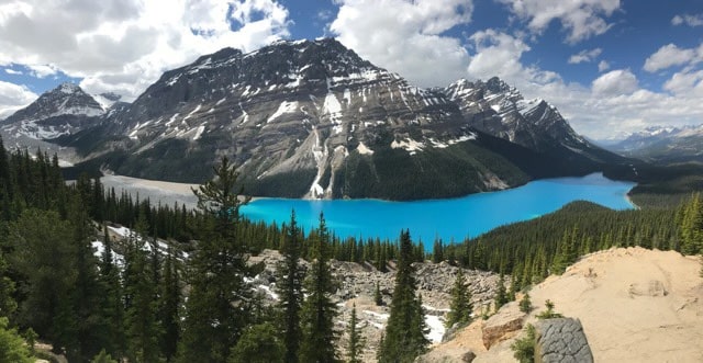 Lago Peyto, Alberta, Canadá, Agarre o Mundo