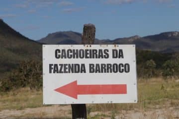 Placa Cachoeira do Barroco, Cavalcante, Chapada dos Veadeiros, Agarre o Mundo