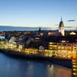 Friedrichshafen, Alemanha à noite
